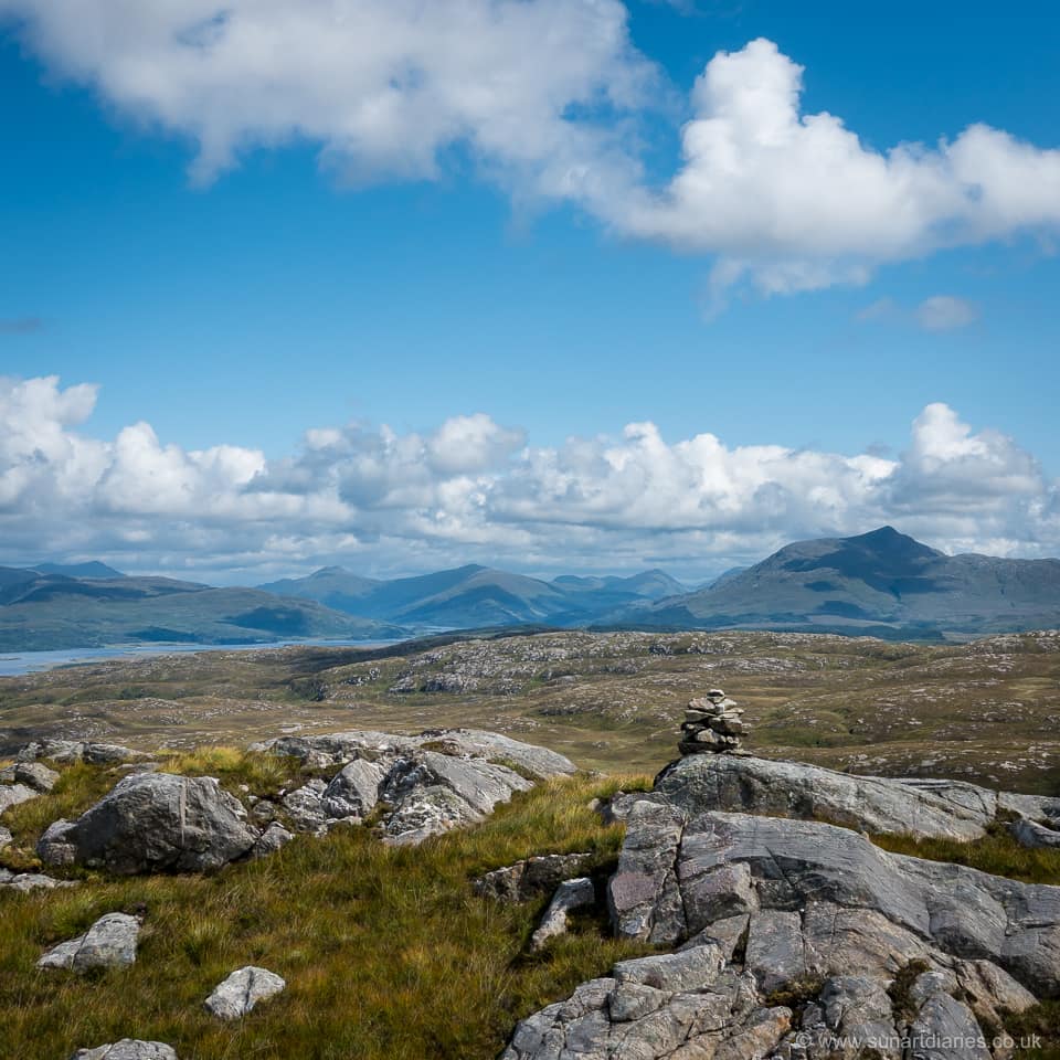 Loch Sheil, Beinn Resipol and a pile of rocks