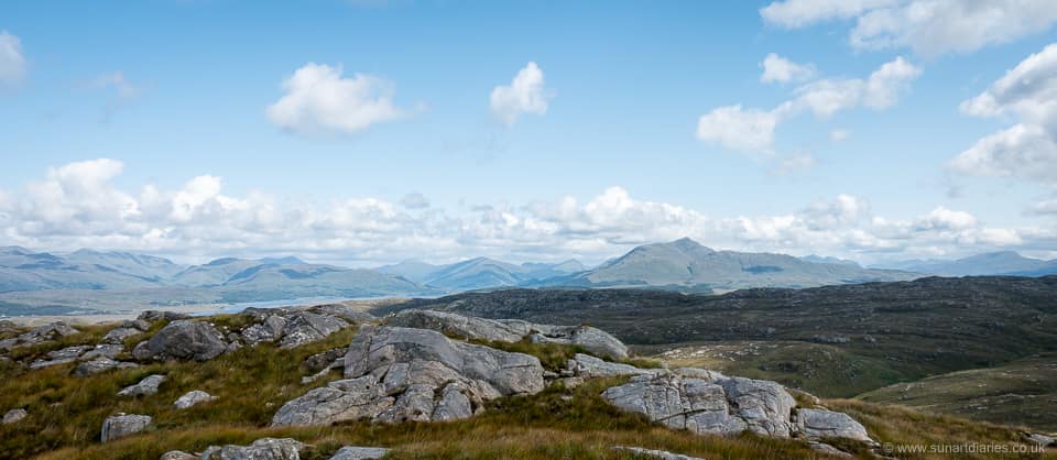 The Lochaber hills from somewhere I'll struggle to find again.