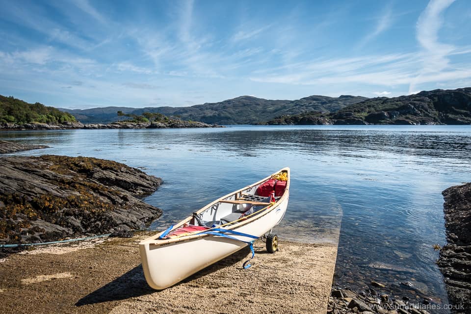 Canoe on trolley