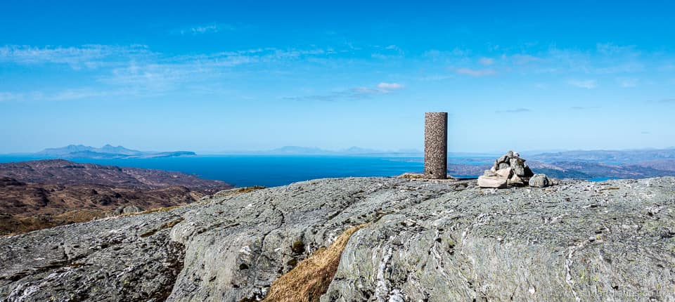 Meall nan Each trig point