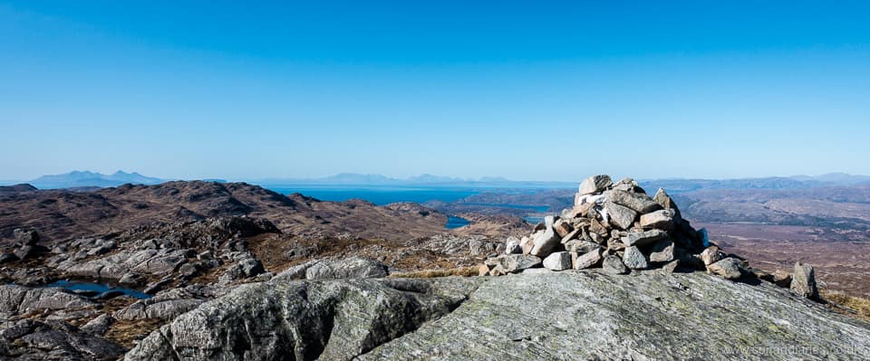 Views to Rum, Eigg and the Cuillin