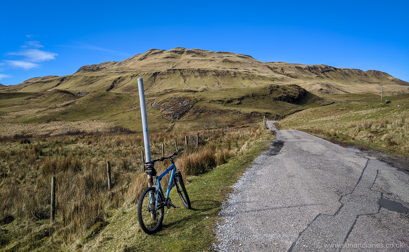 Ben Hiant … on the B8007 en route to the turn for Kilmory