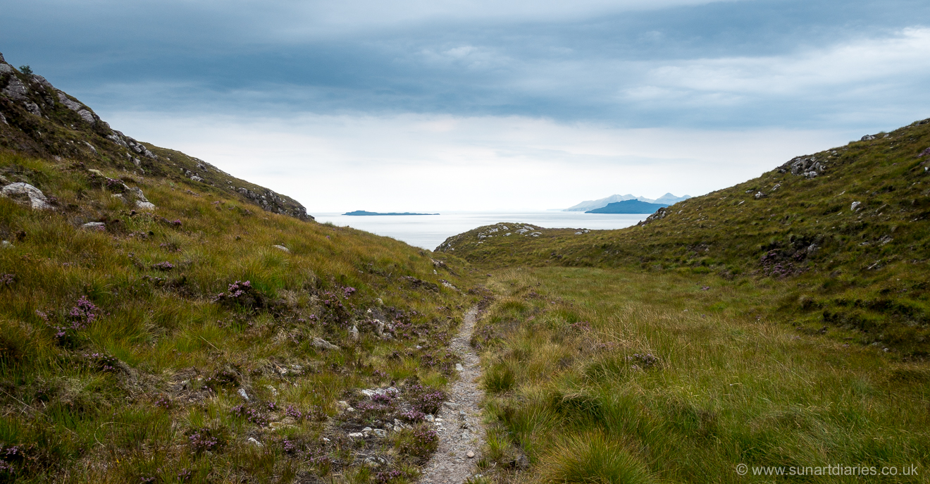 Looking north west, back towards Ockle