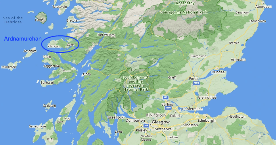 Map of Scotland